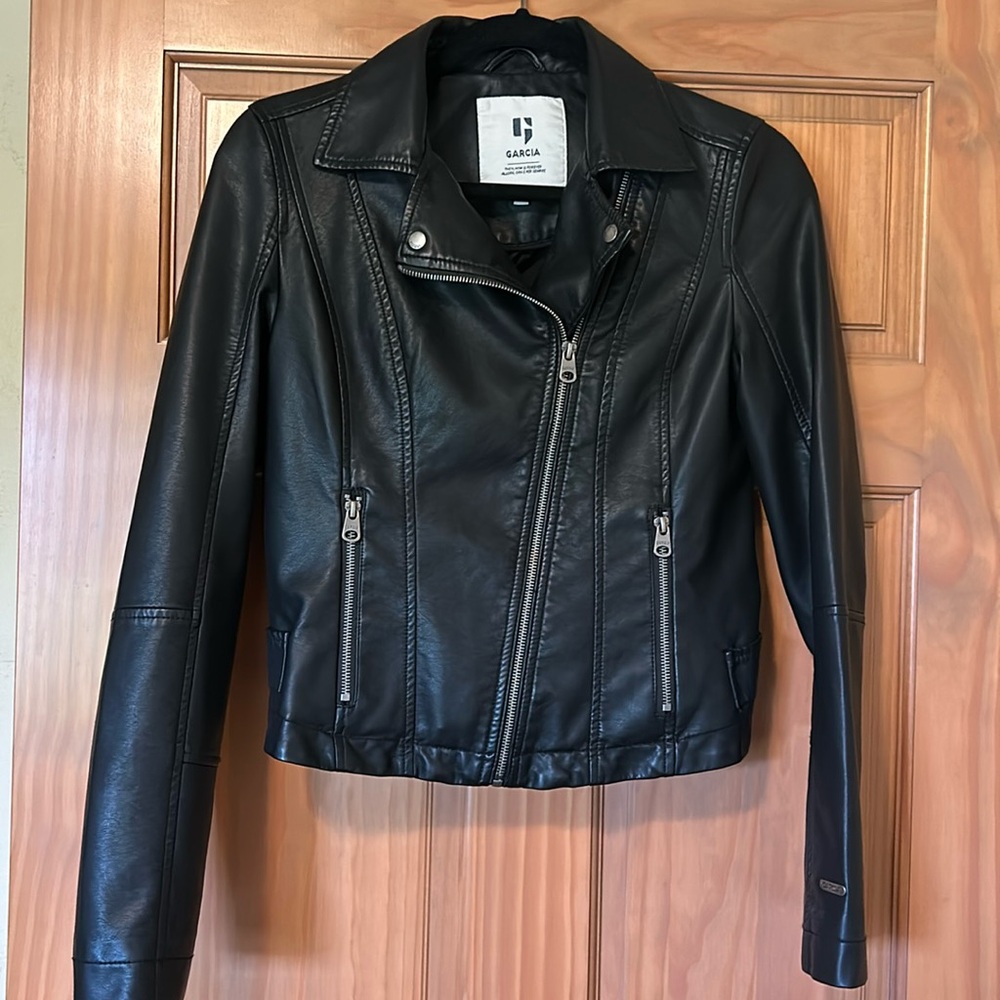 Vegan Moto jacket women small